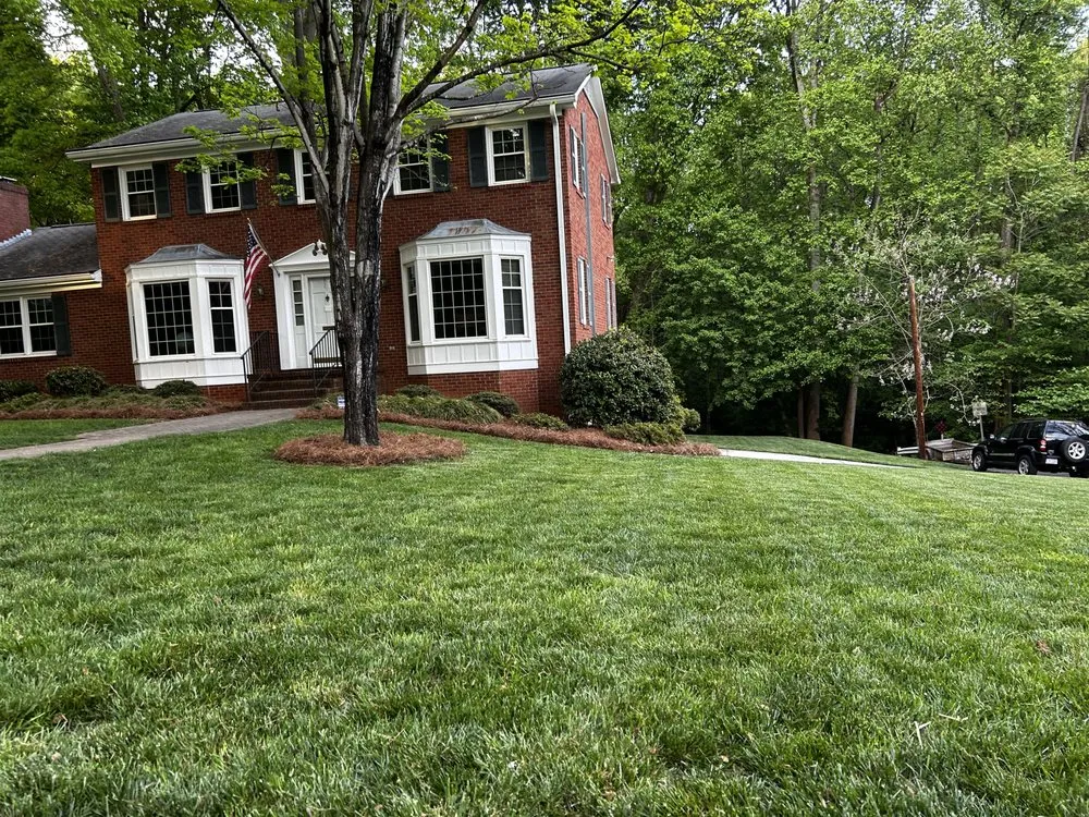 Affordable landscape installation in Winston-Salem, NC by The Grass