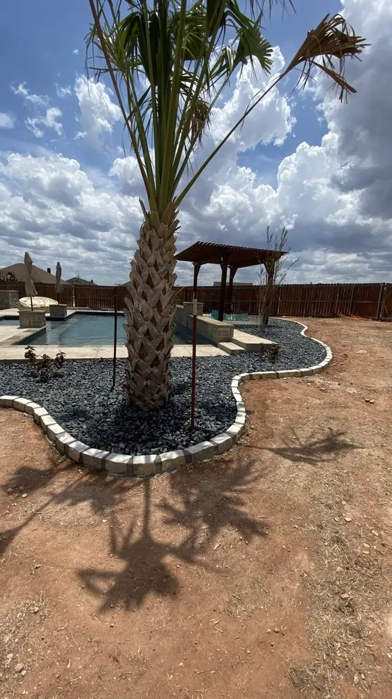 Custom yard cleanup service in San Angelo, TX by The Great View Landscaping