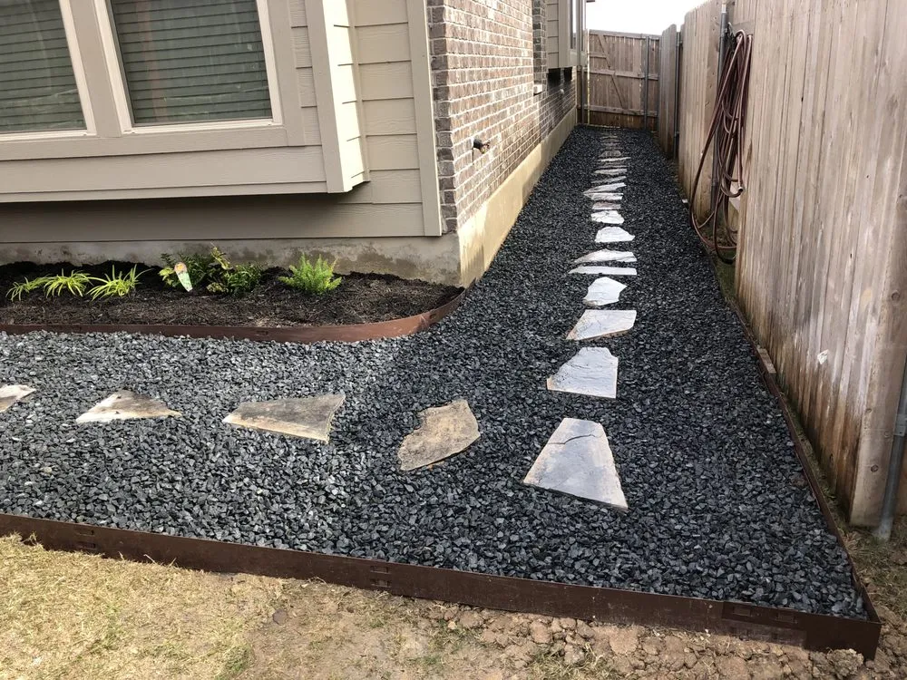 Professional landscape installation in Kyle, TX - The Green Dude Organic Lawn Care