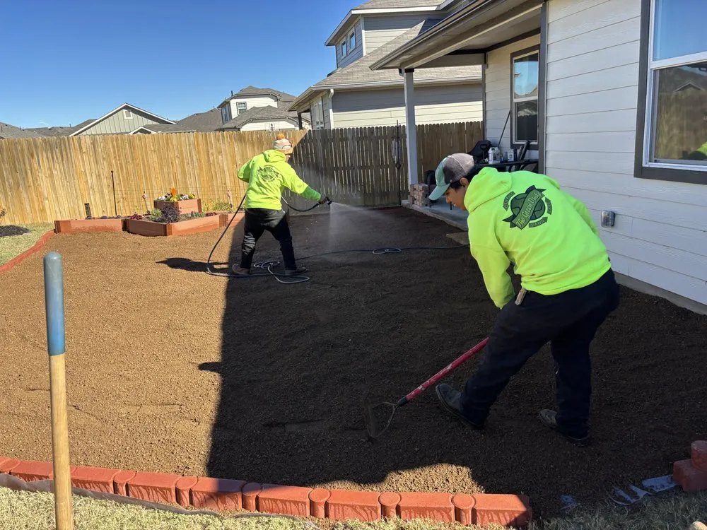 Professional landscaping services in Kyle, TX by The Green Dude Organic Lawn Care