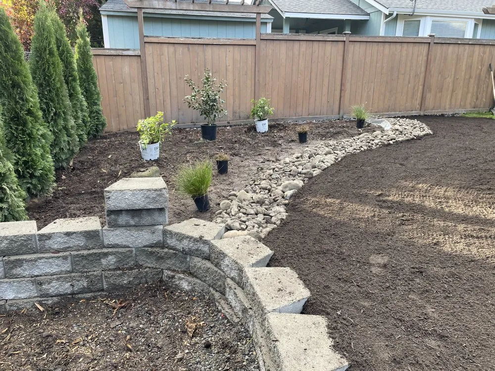Top-rated garden landscaping in Tumwater, WA by The Green Men Landscaping And Construction