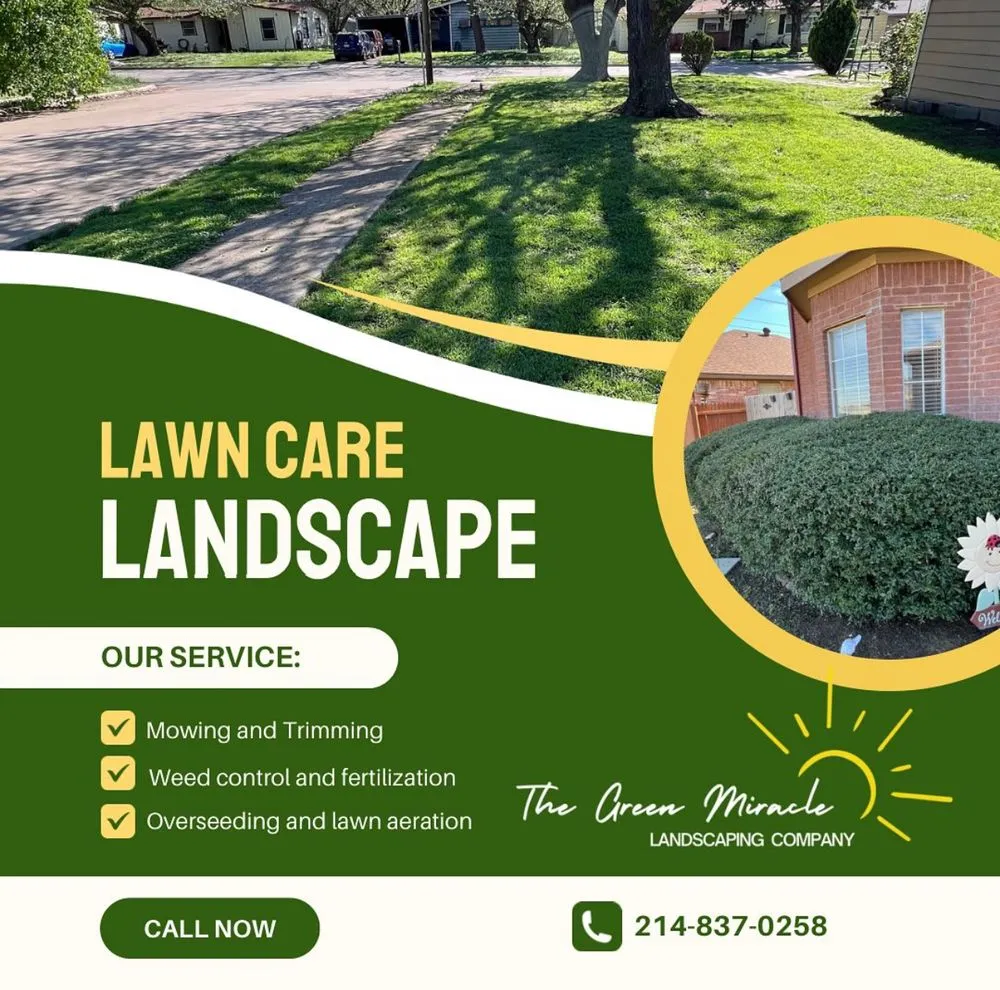 Local lawn care service in Irving, TX - The Green Miracle