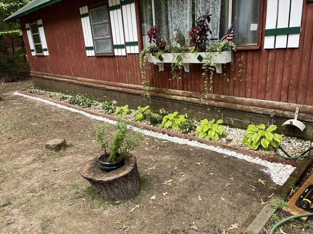 Custom garden landscaping in Lusby, MD by The Greener Touch