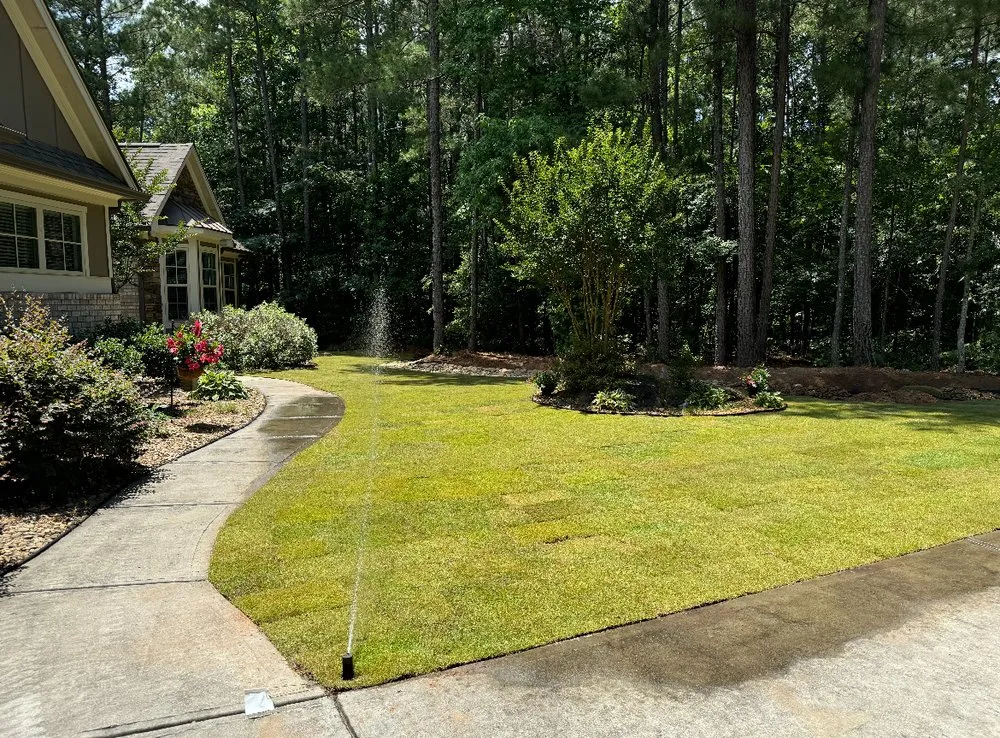 Custom landscape installation in Bogart, GA - The Greenkeepers