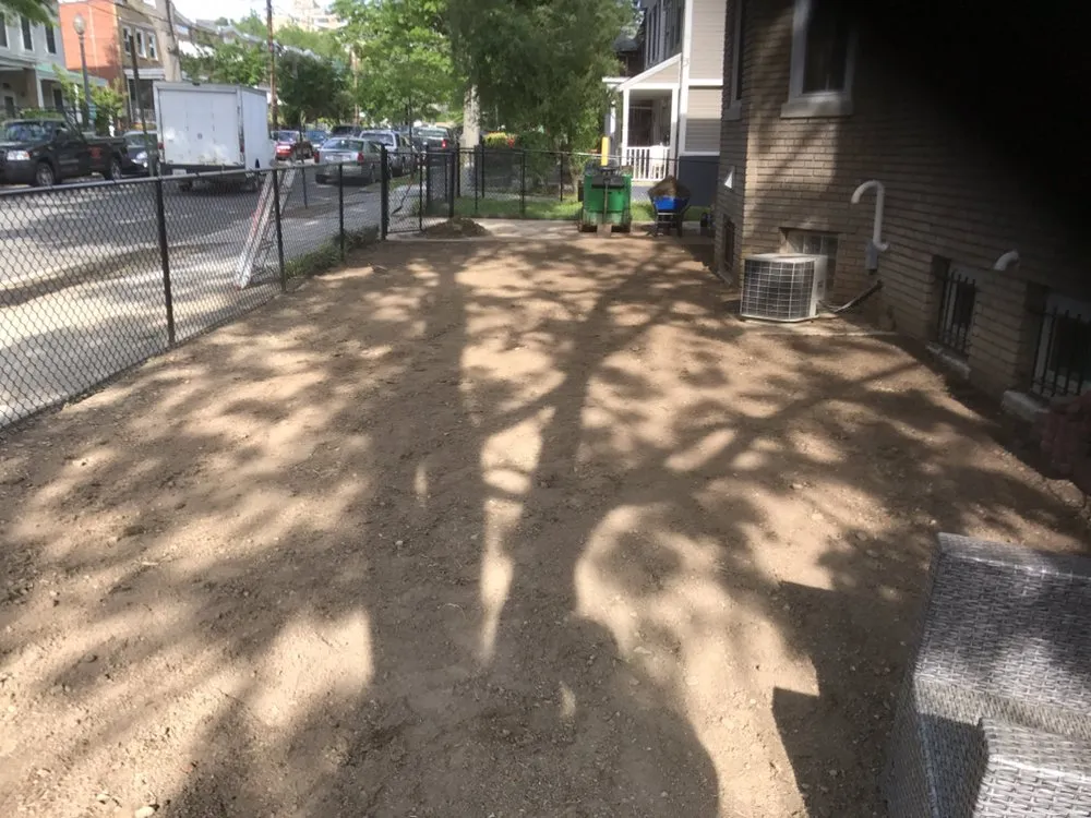 Custom outdoor landscaping in Upper Marlboro, MD by The Ground Father Landscape Construction