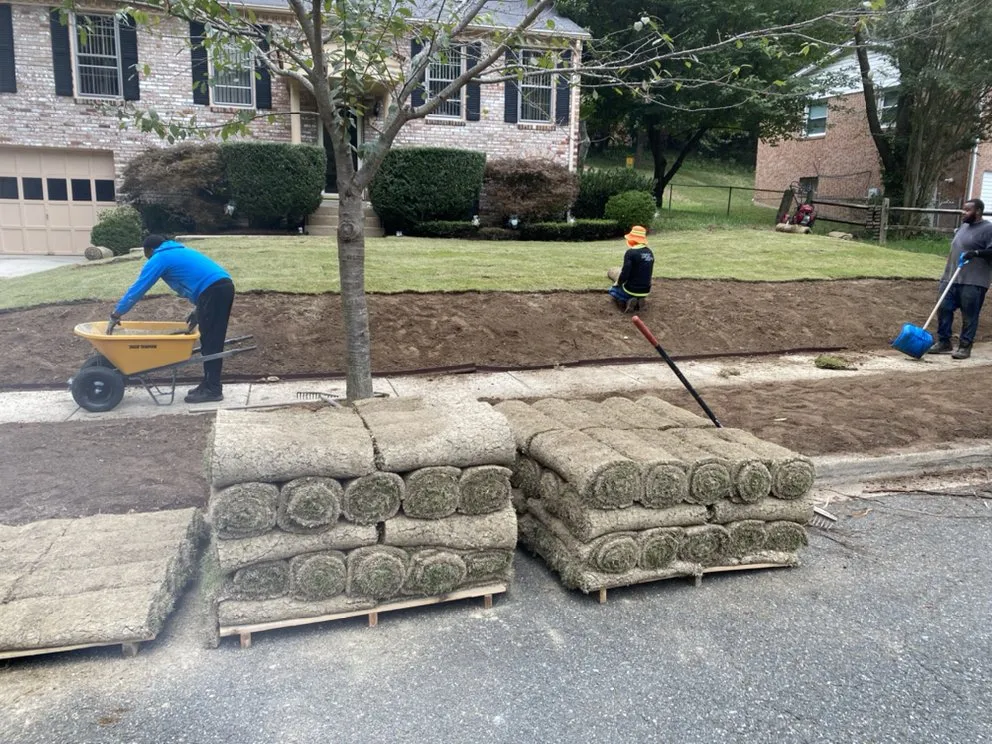 Reliable lawn mowing service for residential properties in Upper Marlboro, MD by The Ground Father Landscape Construction