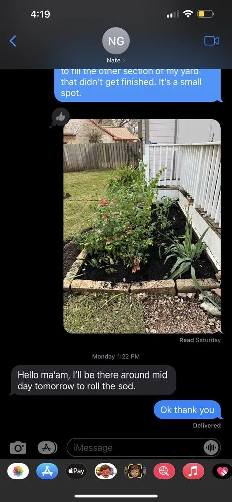 Custom yard maintenance in Round Rock, TX by The Grounds Crew