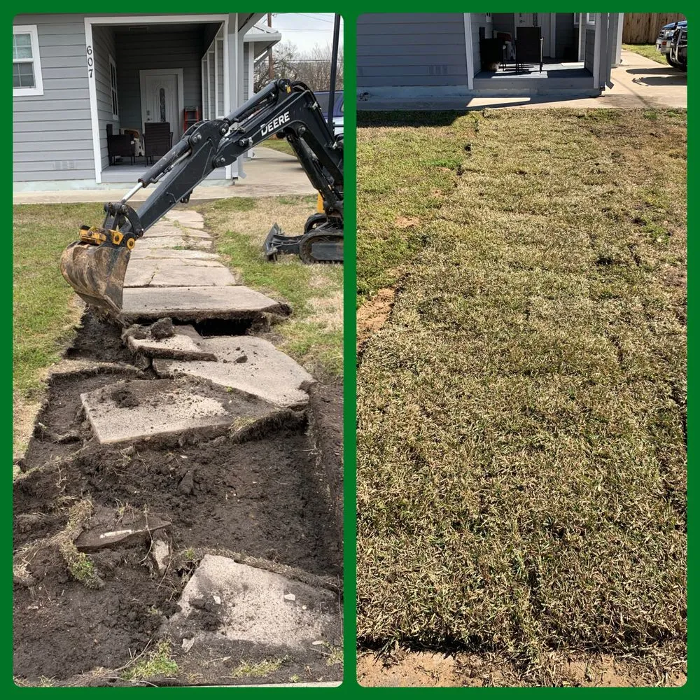 Custom yard maintenance with custom design in Kemp, TX by The Grounds Guys of Cedar Creek Lake