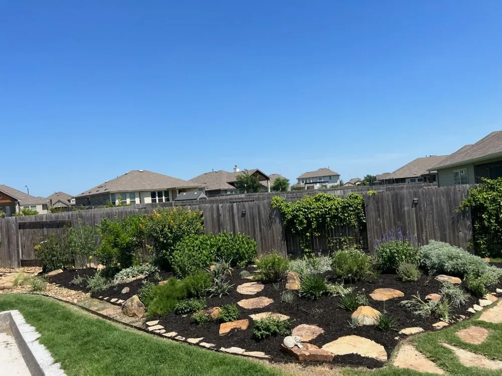 Custom lawn mowing service for beautiful yards in Leander, TX by The Grounds Guys of Cedar Park