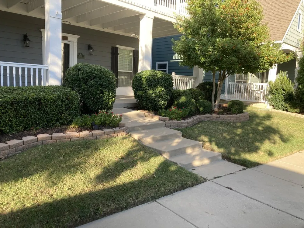 Custom lawn mowing service with custom design across Krugerville, TX - The Grounds Guys of Little Elm