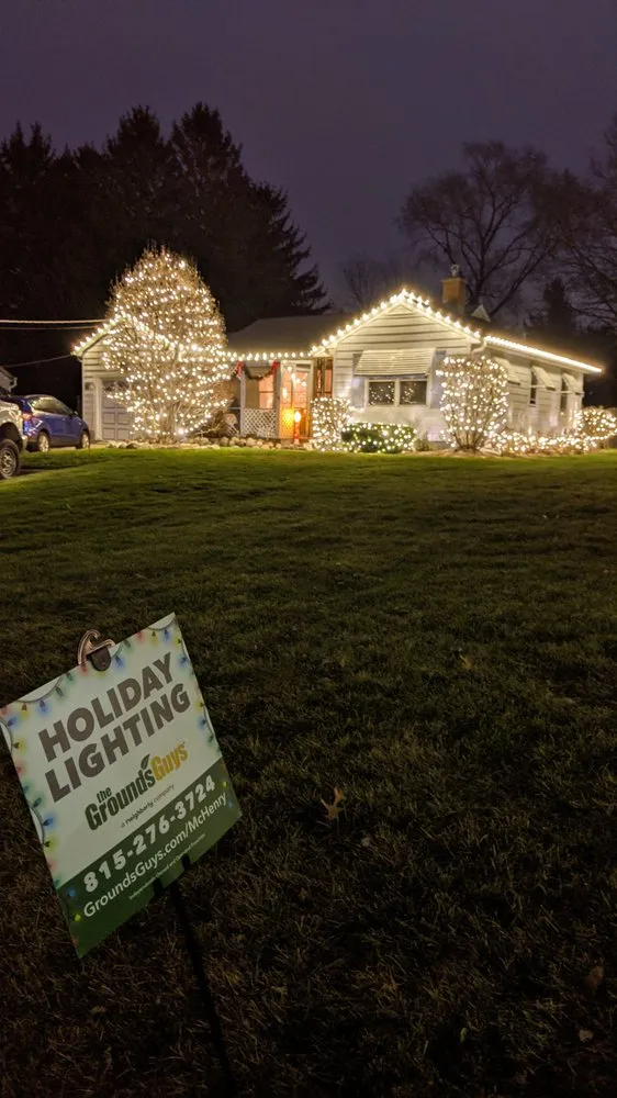 Custom garden landscaping in Mchenry, IL by The Grounds Guys of McHenry