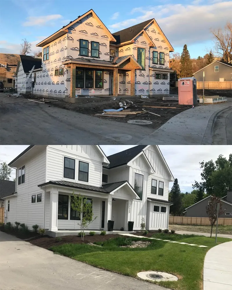 Custom landscape installation for residential properties across Boise, ID - The Intentional Landscape