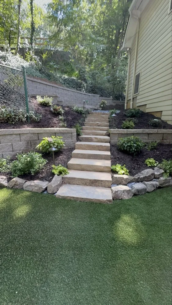 Reliable yard maintenance with custom design in Marietta, GA by The Irrigation Company