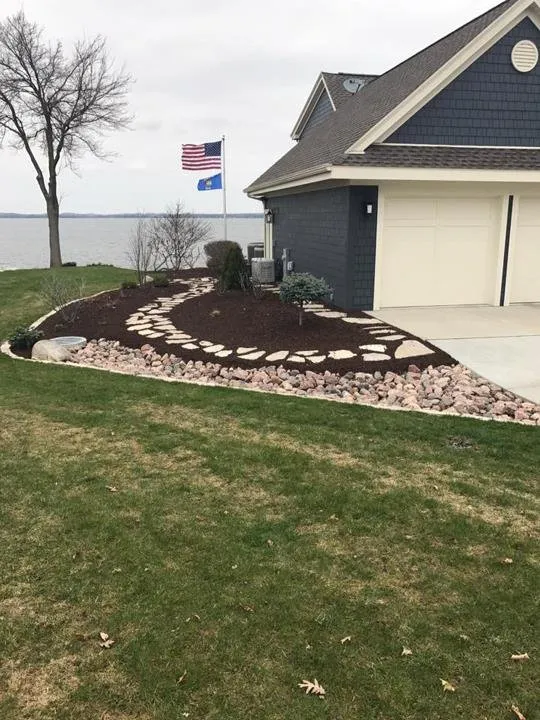 Local garden landscaping in Evansville, WI by The Jomago Company