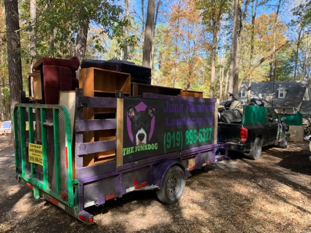 Professional yard cleanup service in Youngsville, NC by The JunkDog