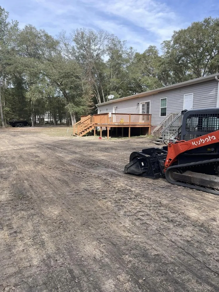 Custom landscape installation for outdoor upgrades in Alachua, FL by The Land Gator