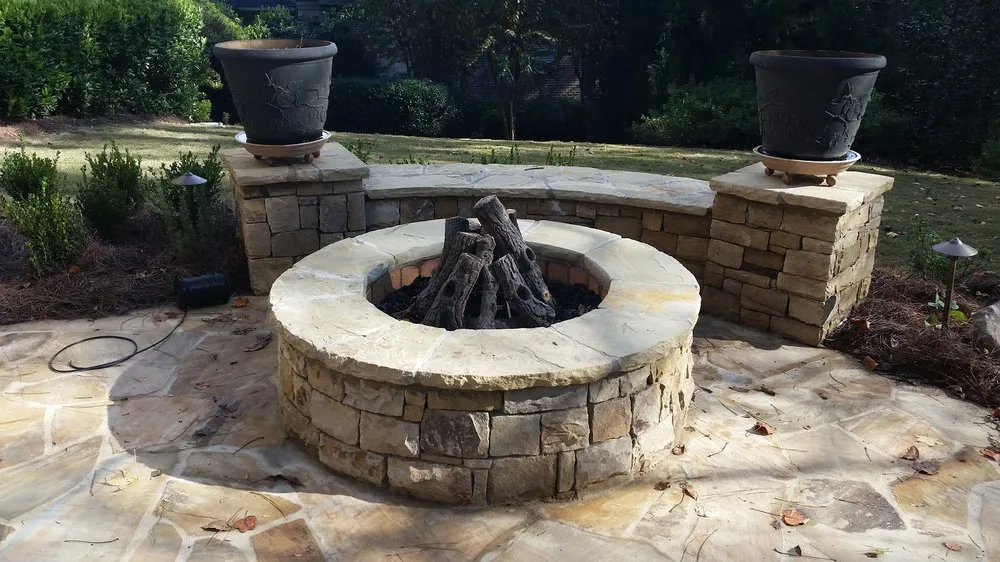 Professional landscape installation with custom design in Roswell, GA by The Landscape Group
