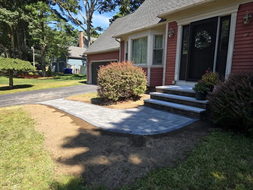 Affordable landscape design in Dighton, MA by The Lawn Artist