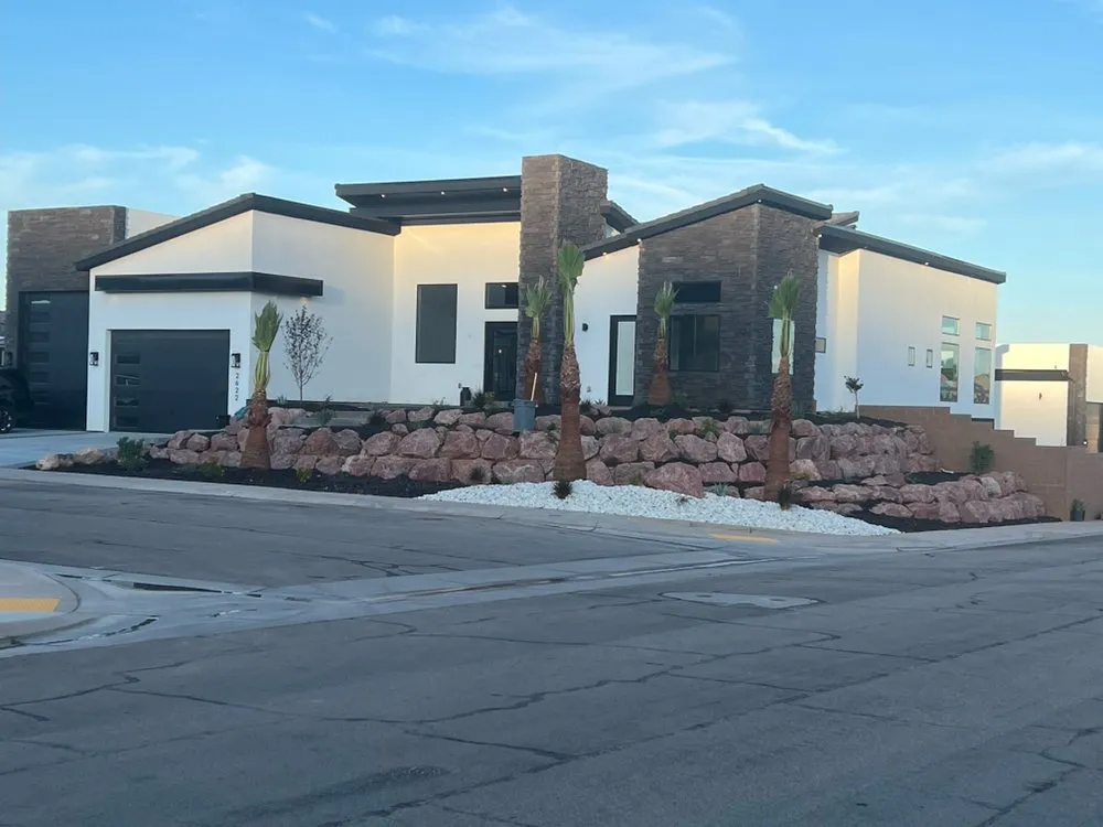 Custom outdoor landscaping for year-round maintenance across Hurricane, UT - The Lawn Barber