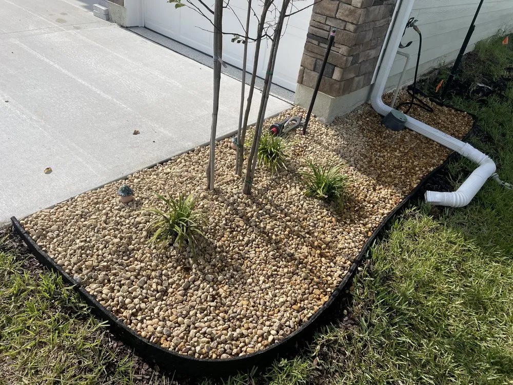 Local landscape installation for year-round maintenance in Palm Coast, FL by The Lawn Barber X