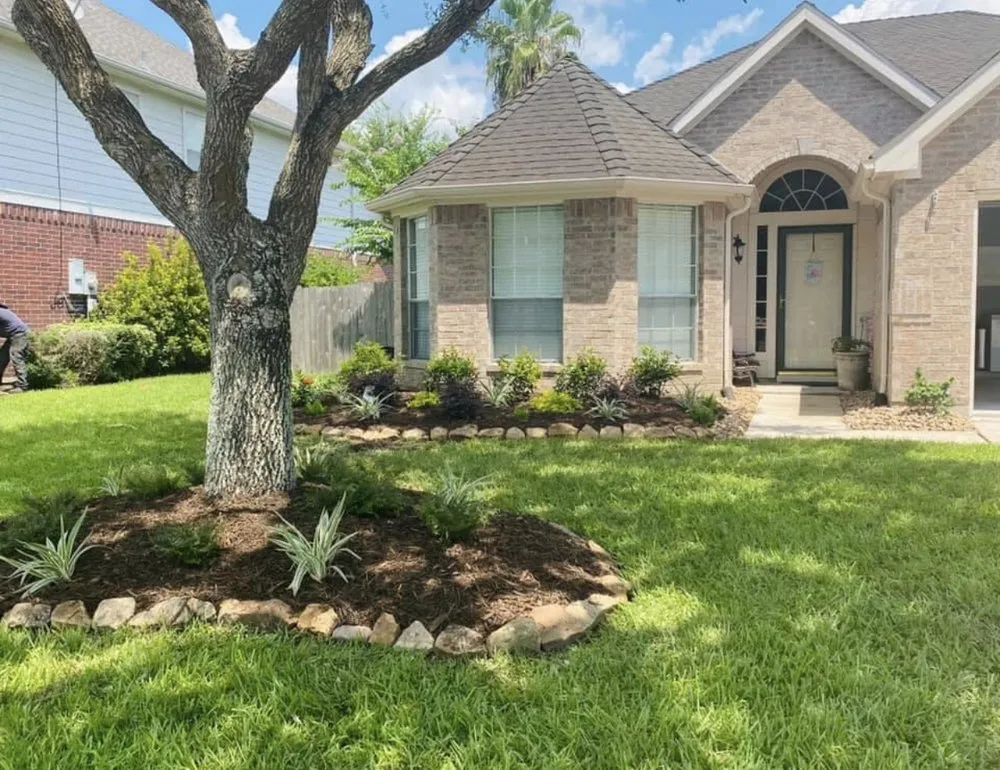 Professional landscaping services for beautiful yards in Houston, TX by The Lawn Care Brother’s