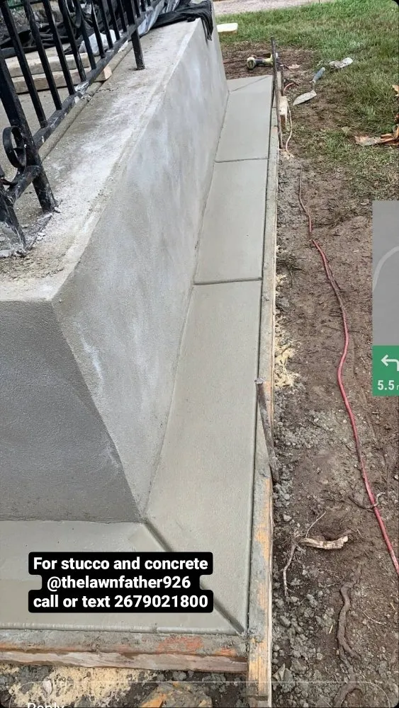 Local landscape installation in Springfield, PA by The Lawn Father