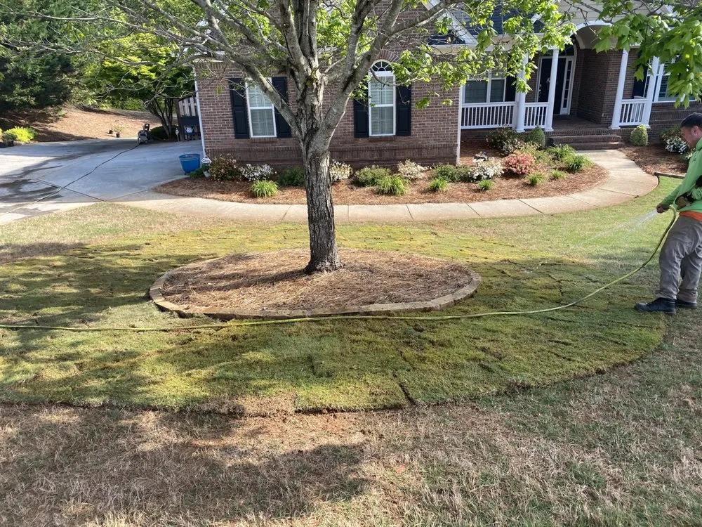 Custom outdoor landscaping near you in Auburn, GA by The Lawn Guys