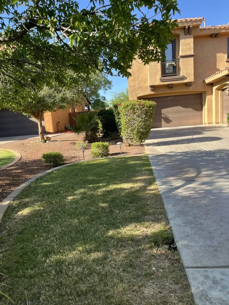 Professional yard maintenance for beautiful yards in Glendale, AZ by The Lawn Squad
