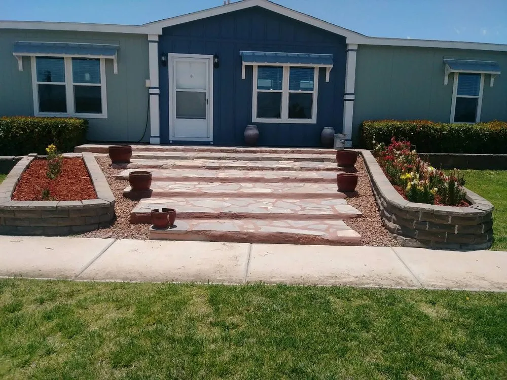 Affordable landscape design for year-round maintenance in Las Cruces, NM by The Lawnfather Exteriors