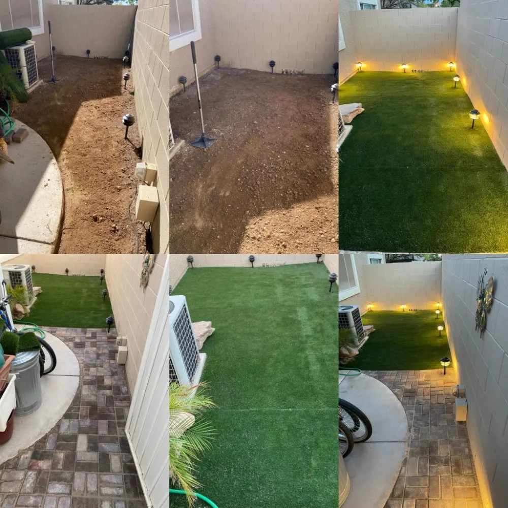 Custom yard cleanup service for year-round maintenance in Las Vegas, NV by The Lizard Lawn Care & Handyman