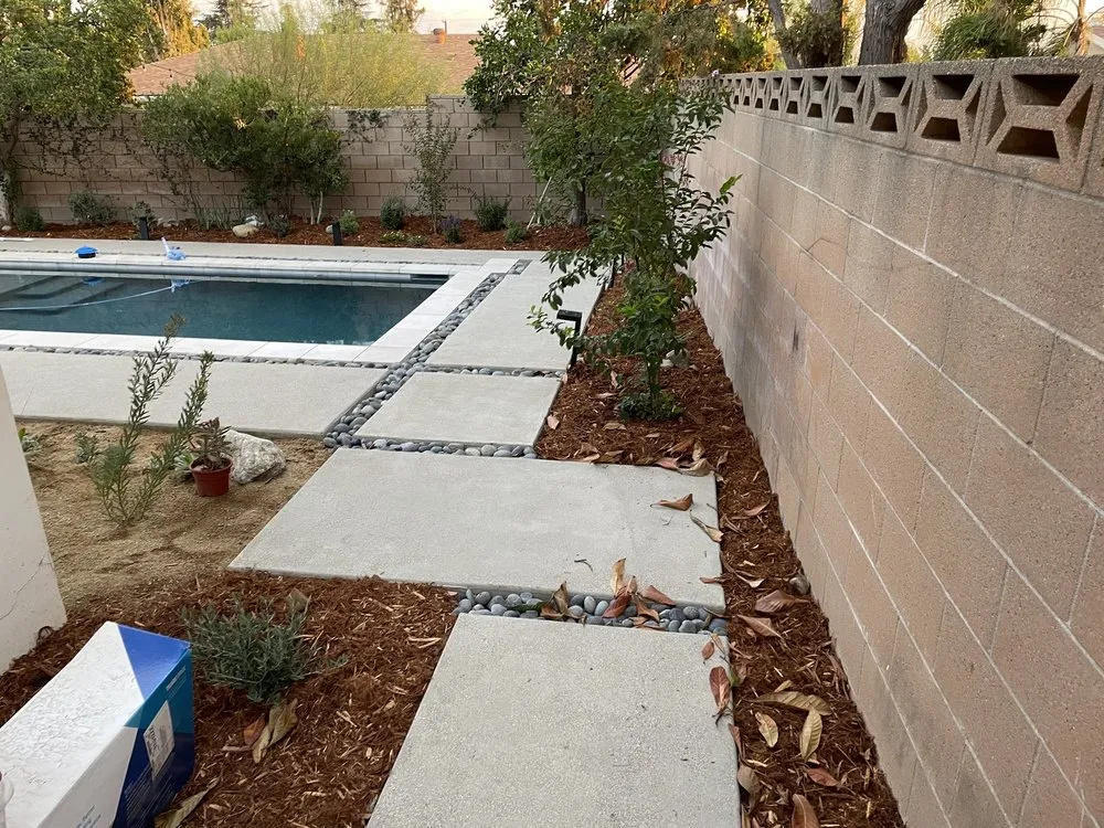 Affordable outdoor landscaping in Chino, CA by The Masonry Team