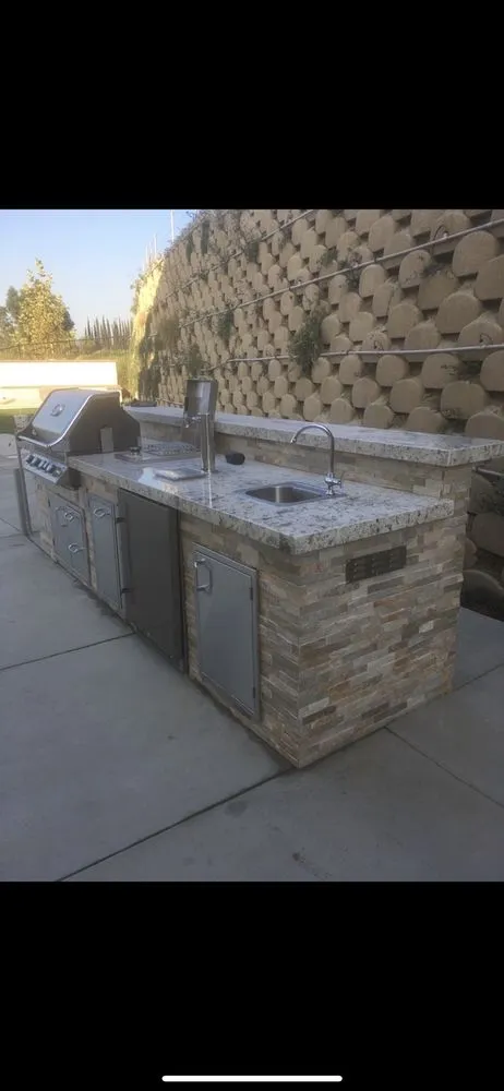 Local residential landscaping with custom design in Chino, CA by The Masonry Team