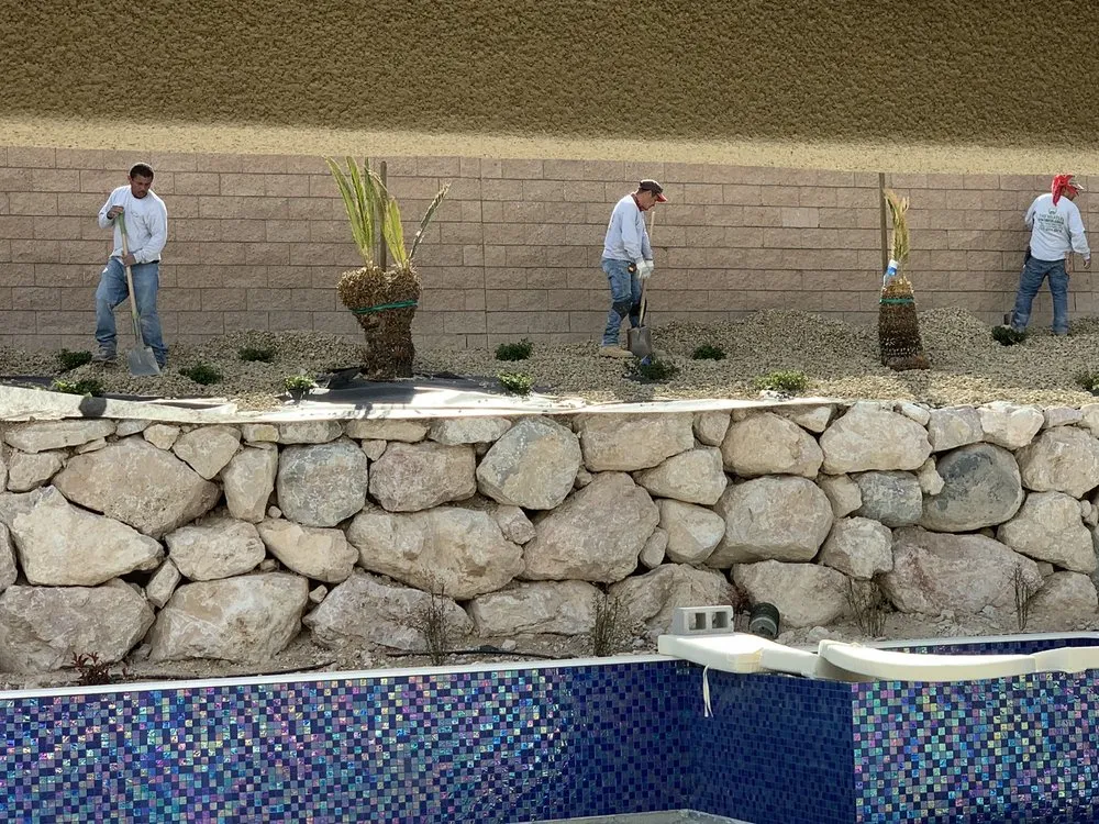 Expert landscape installation for outdoor upgrades in Las Vegas, NV by The Masters Landscaping