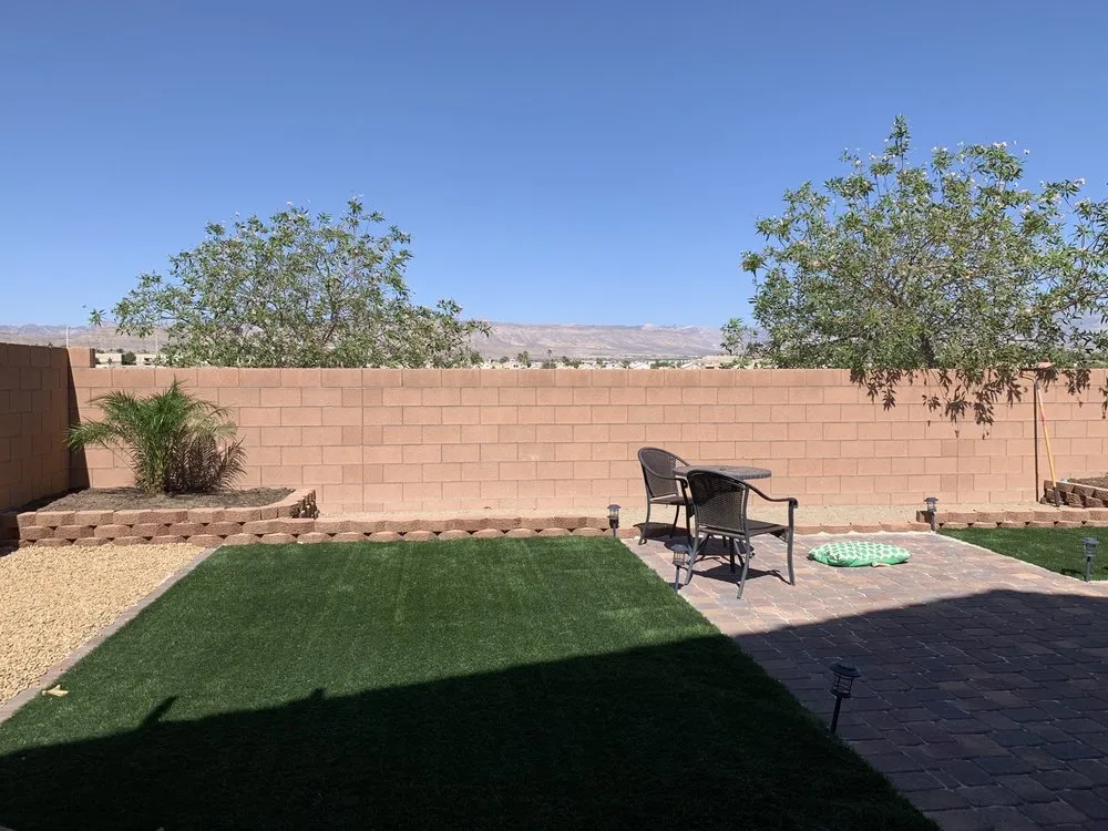 Reliable lawn mowing service for homes in Las Vegas, NV by The Masters Landscaping