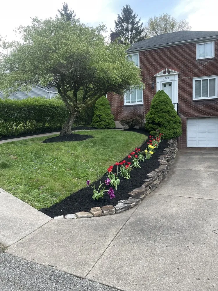 Custom garden landscaping for beautiful yards across Carnegie, PA - The Men In White Landscaping