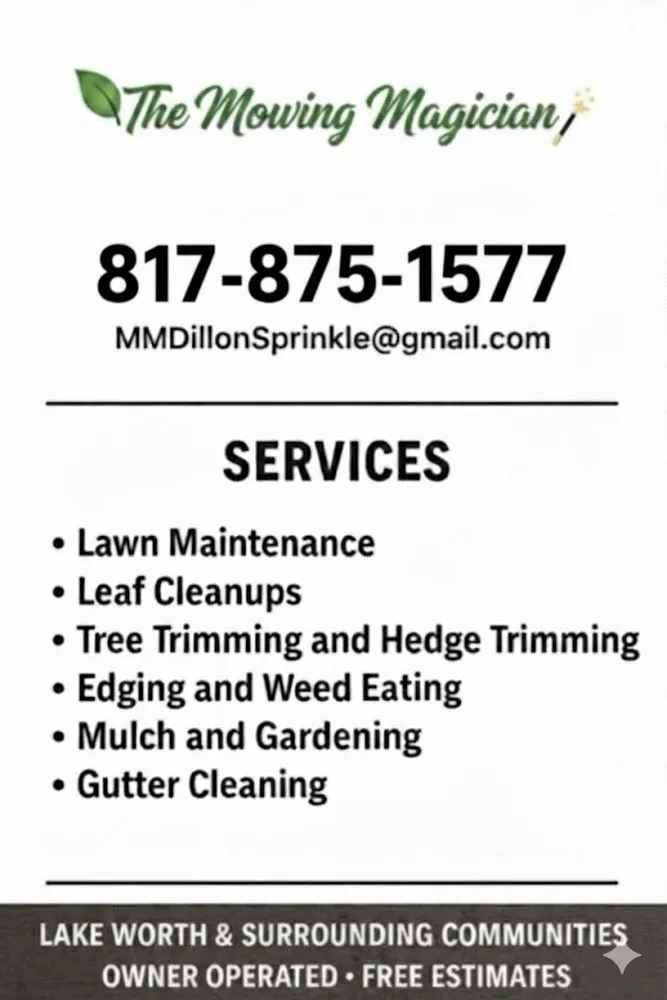 Custom garden landscaping with custom design in Lake Worth, TX by The Mowing Magician
