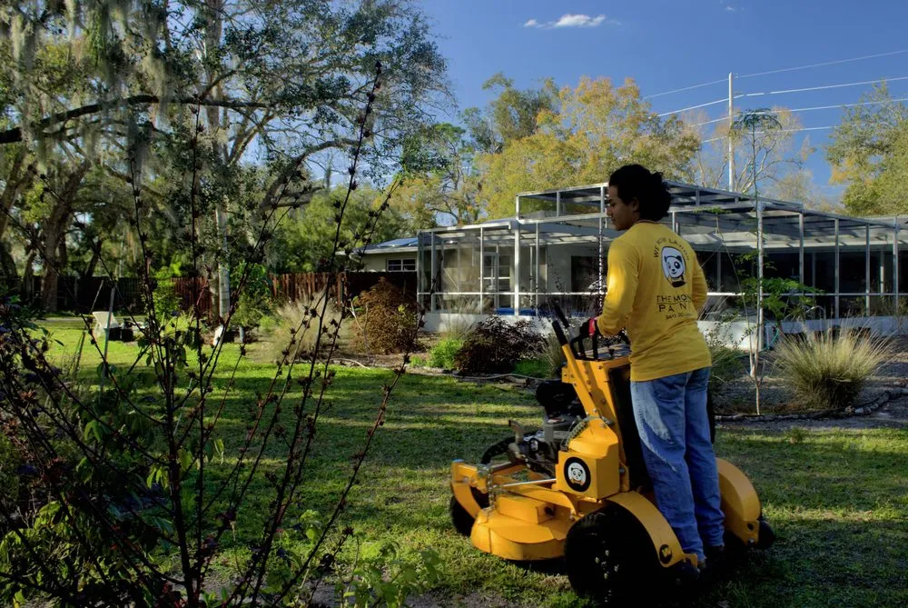 Trusted landscape design in Sarasota, FL by The Mowing Panda