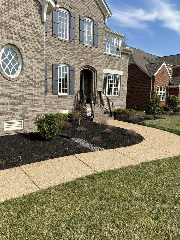 Local lawn mowing service with custom design in Richmond, VA by The Mulchman RVA