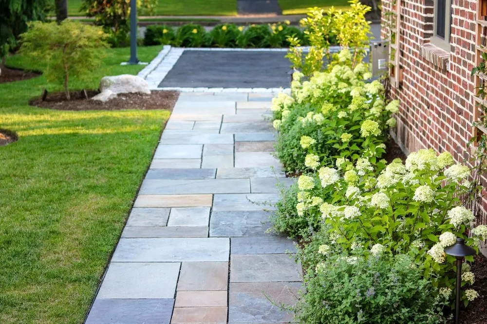 Custom garden landscaping in Newton, MA - The Narrow Lane
