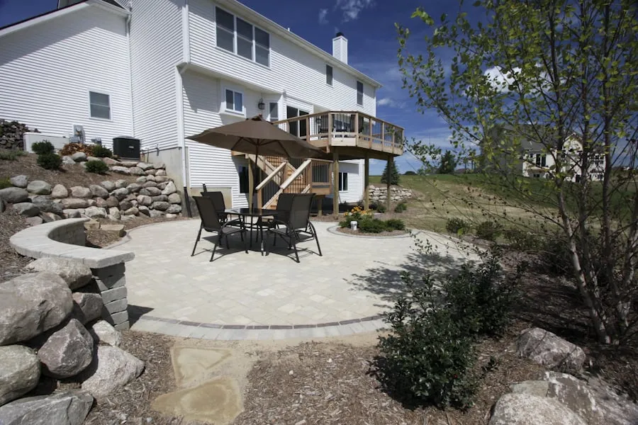 Affordable outdoor landscaping with custom design in Chelsea, MI by The New Leaf Landscaping