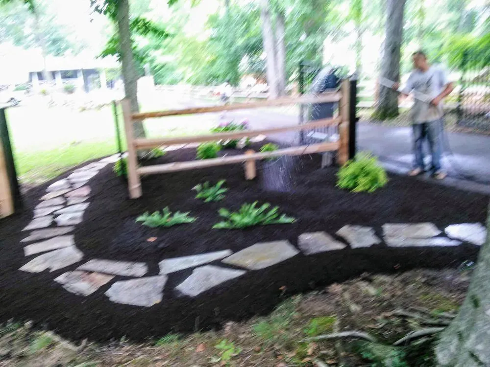 Local landscape installation in Knoxville, TN by The Only Juan Landscaping