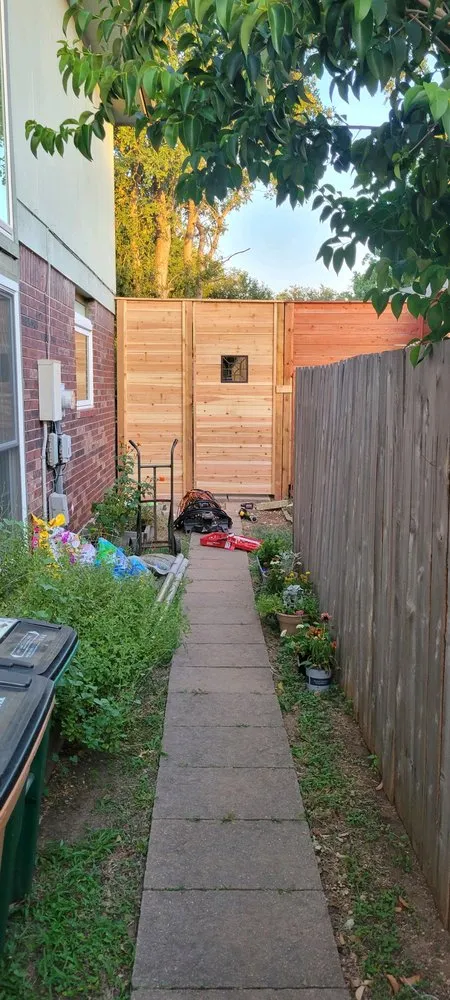 Affordable landscape design in Pflugerville, TX - The Other Side Fence And Yard