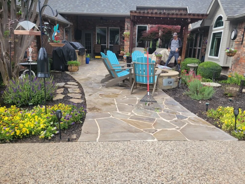 Expert lawn mowing service for beautiful yards in North Richland Hills, TX by The Pacheco’s Landscape & Maintenance