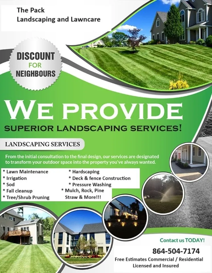 Local outdoor landscaping experts serving Spartanburg, SC - The Pack Landscaping and Lawn Care