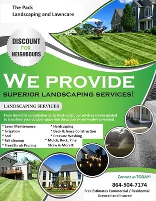 The Pack Landscaping and Lawn Care Logo