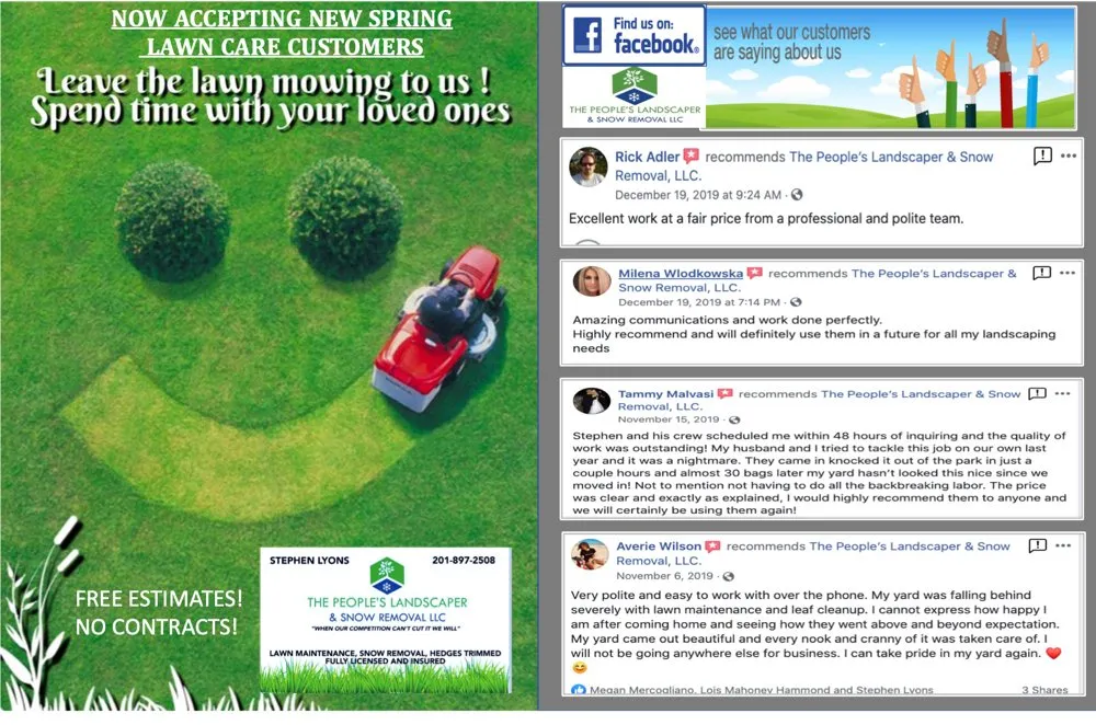 Custom yard cleanup service with custom design in Hazlet, NJ by The People’s Landscaper & Snow Removal