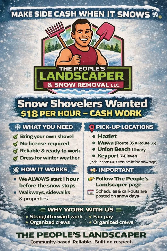 Reliable lawn care service in Hazlet, NJ - The People’s Landscaper & Snow Removal