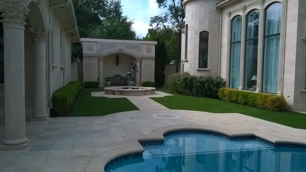 Custom landscape installation for beautiful yards across Dallas, TX - The Perfect Lawn