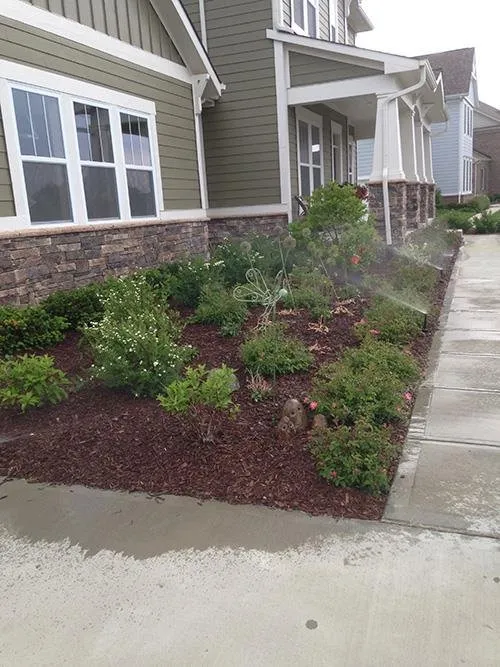 Custom landscape installation in Indianapolis, IN by The Peters Group