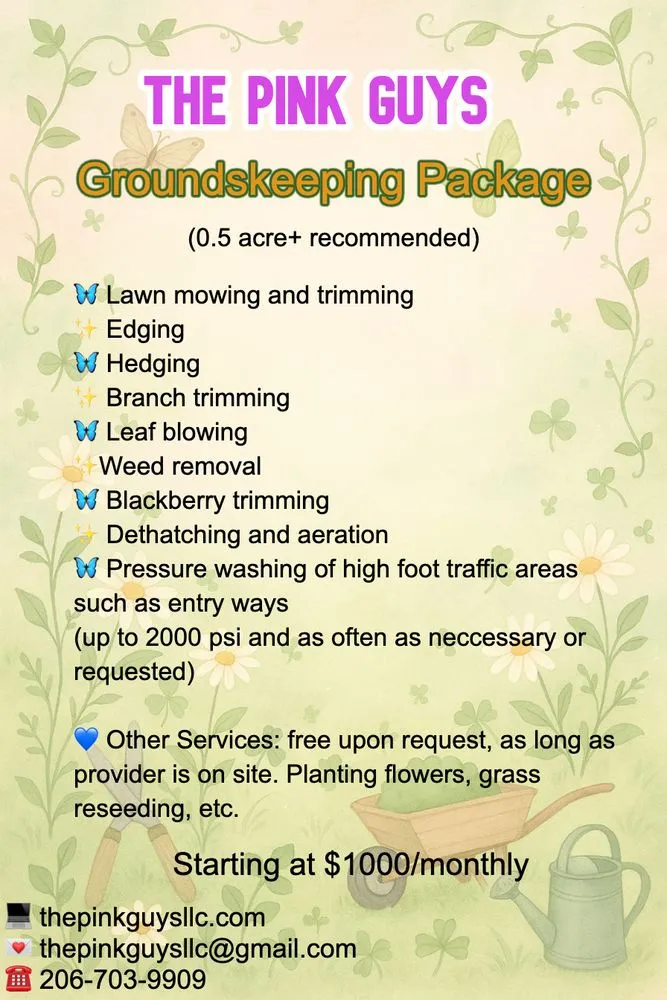 Reliable residential landscaping for outdoor upgrades across Seattle, WA - The Pink Guys